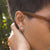 ต่างหูสตั๊ดสแตนเลส ประดับด้วยเพชร CZ ดีไซน์ Unisex รุ่น MNC-ER460 - ต่างหูผู้หญิง ต่างหูผู้ชาย