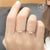 แหวนแฟชั่นสแตนเลส สตีล ท้องแหวนโค้ง ห้อยด้วยเพชร CZ เม็ดสวย รุ่น 555-R037 - แหวนผู้หญิง แหวนสวยๆ