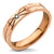 แหวนสแตนเลส สลักลายสวย หัวแหวนตกแต่งด้วยเพชร CZ รุ่น 555-R091 - แหวนแฟชั่น แหวนผู้ชาย แหวนผู้หญิง