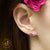 ต่างหูสตั๊ดแฟชั่นประดับคริสตัลสี ฟ้า แฟชั่นจิลเวลรี่ รุ่น MNC-BER101-A2  ต่างหู ต่างหูแฟชั่น ต่างหูทอง ต่างหูเงิน ต่างหูผู้หญิง