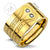 แหวนสแตนเลส ลายสวย สลักคำว่า "LOVE" ตกแต่งเพชร CZ ดีไซน์แหวนคู่ รุ่น 555-R077 - แหวนผู้หญิง แหวนสวยๆ
