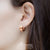 ต่างหูห่วงแฟชั่น สแตนเลสสตีล แท้ ลายเส้นตรง รุ่น MNC-ER932 - ต่างหูผู้หญิง ตุ้มหู