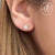 ต่างหูสตั๊ด สแตนเลส รูปดาว ตกแต่งด้วยเพชร CZ ดีไซน์สวย รุ่น MNC-ER494 - ต่างหูผู้หญิง ต่างหูสวยๆ