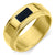 แหวนแฟชั่นสแตนเลส หัวแหวนลงยาสีดำ ตกแต่งลวดลายเท่ห์ รุ่น MNC-R834 - แหวนผู้ชาย แหวนสแตนเลส