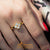 แหวน สแตนเลสสตีลแท้ ดีไซน์แฟชั่น หัวแหวนรูปหัวใจประดับเปลือกหอย สวยงามโดดเด่น รุ่น MNC-R860-B
