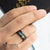 แหวน สแตนเลสสตีลแท้ ดีไซน์เรียบๆ แต่งเปลือกมุก รุ่น MNC-R835 - แหวนผู้ชาย แหวนผู้ชายเท่ๆ