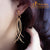 ต่างหูห้อยสแตนเลส สตีล พู่ห้อย ดีไซน์เรียบง่าย รุ่น MNC-ER025 - ต่างหูแฟชั่น ต่างหูผู้หญิง ต่างหูสวยๆ