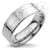 แหวนสแตนเลส ลวดลายเท่ห์ ตกแต่งด้วยเพชร CZ ดีไซน์ Unisex รุ่น MNR-338T - แหวนผู้หญิง แหวนผู้ชาย