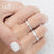 แหวนเงินแท้ Silver 925 ดีไซน์แหวนแถวฝังเพชรสวิส รุ่น MD-SLR024 แหวน แหวนแฟชั่น แหวนผู้หญิง