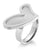 แหวนแฟชั่นสแตนเลส สตีล หัวแหวนรูปหัวใจ ดีไซน์สวยเก๋ รุ่น 555-R006 - แหวนผู้หญิง แหวนสวยๆ