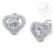 ต่างหูเงินแท้ Silver 925 ดีไซน์ ต่างหูสตั๊ด รูปหัวใจสวยเป็นประกาย เพชรสวิส รุ่น MD-SLER010