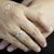 แหวนแฟชั่นสแตนเลส ดีไซน์คลาสสิค ตกแต่งด้วยเพชร CZ เม็ดสวย รุ่น MNC-R674 - แหวนผู้หญิง แหวนสวยๆ